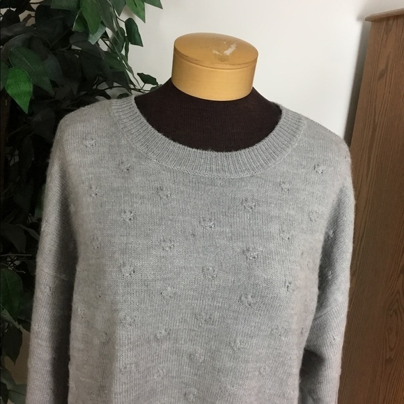 Vylette Bauble stitch heather gray sweater jrs. XXL NWT - Picture 14 of 14